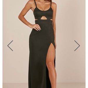 Long black elegant dress